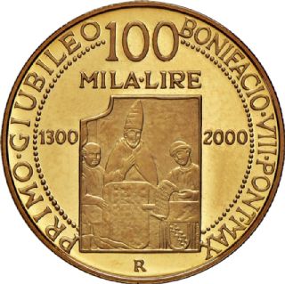100mila Lire - Primo Giubileo 1300-2000
